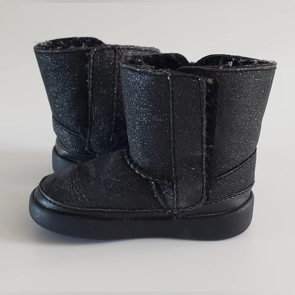 Ugg Toddler Black Sparkle Bootie Size 4 / 5